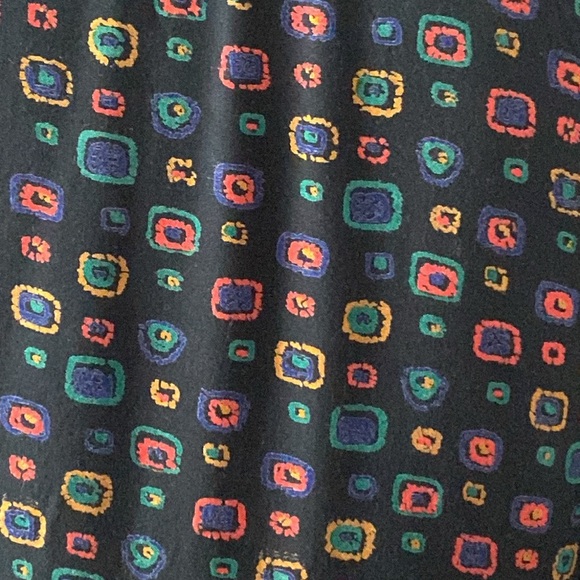 Vintage Gypsy Pier 1 Clothing Long Sleeve Geometric 80’s Print Mini Dress Size S - Picture 9 of 12